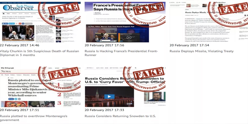 fake news website